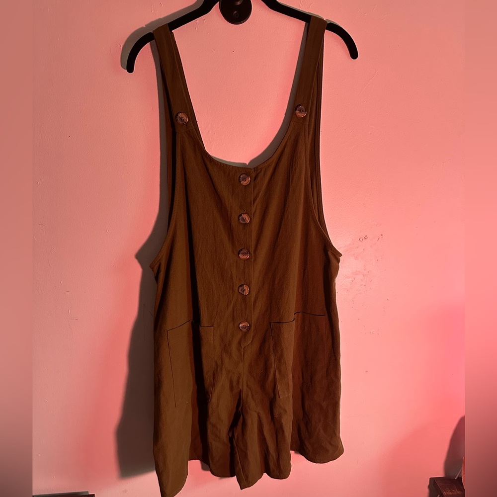 Army Green Overall Jumpsuit
